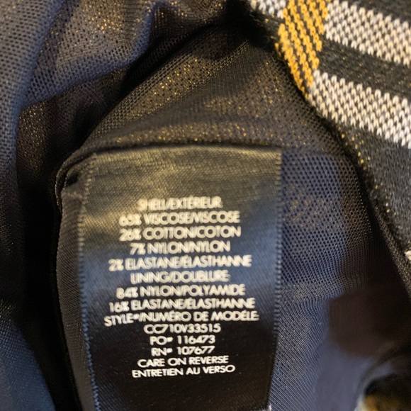 Alice + Olivia Plaid Drop Waist Dress - Picture 5 of 8